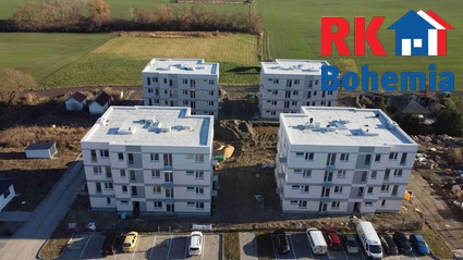Prodej novostavby bytu 2+kk s balkónem, celkem 57,26 m2, v obci Cerhenice.