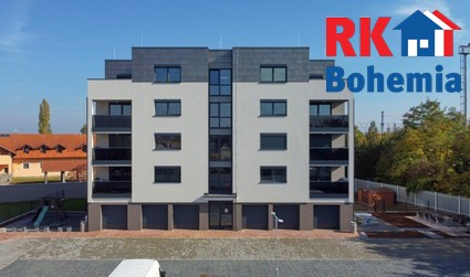 Prodej novostavby bytu 2+kk s terasou, s garážovým a venkovním parkovacím stáním v Českém Brodě.