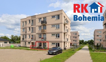 Prodej novostavby bytu 1+kk s předzahrádkou a parkovacím stáním v obci Cerhenice.